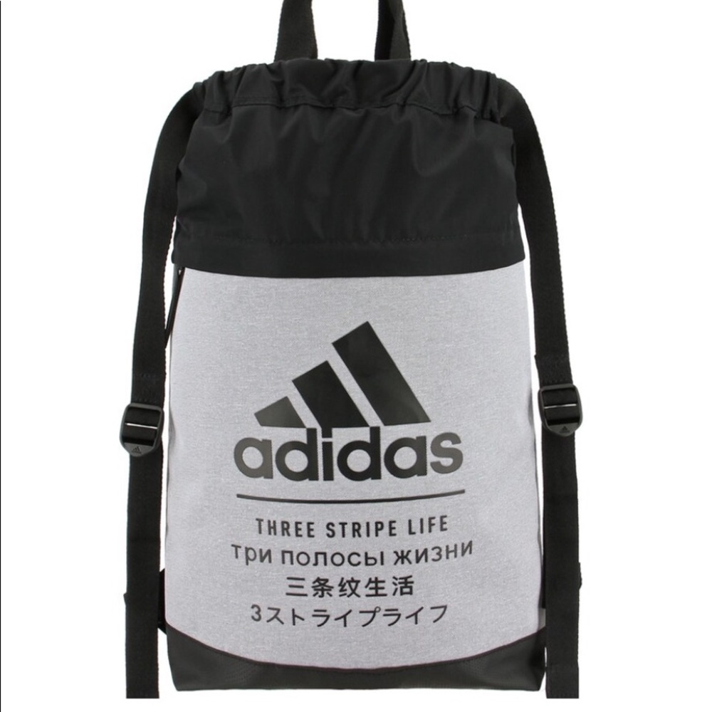 Adidas Amplifier Blocked Drawstring Backpack NWT